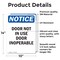 Signmission Door Not In Use Door Inoperable, 10 in W x Rectangle, Vinyl Decal OS-2PACK-NS-D-1014-V-11514 - alternate 5